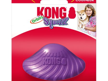 KONG Squeezz Orbitz Dog Toy Saucer Assorted 1ea SM MD Online now