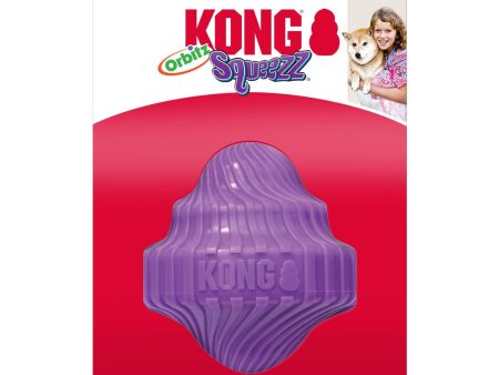 KONG Squeezz Orbitz Dog Toy Spin Assorted 1ea SM MD Online now