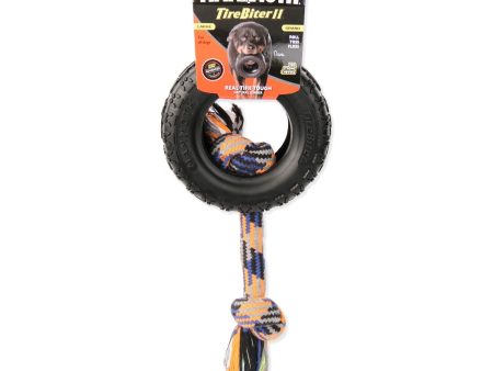 Mammoth Pet Products TireBiter II with Rope Dog Toy Multi-Color 1ea 6 in, LG Online