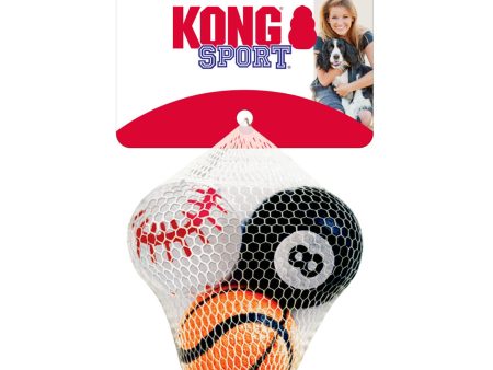 KONG Sport Balls Dog Toy Assorted 1ea 3 pk, SM Supply