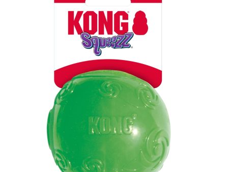 KONG Squeezz Ball Dog Toy Color Assorted 1ea XL For Sale