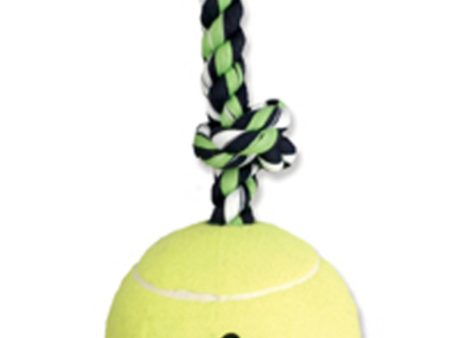 Mammoth Pet Products Tug Dog toy w  Tennis Ball Multi-Color 1ea 36 in, XL Hot on Sale