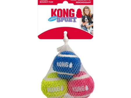 KONG Sport Softies Balls Dog Toy Assorted, 1ea SM, 3 pk For Sale