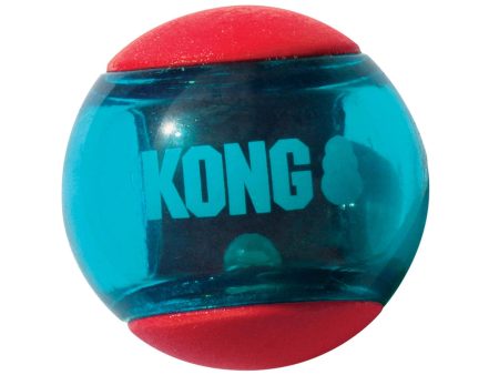 KONG Squeezz Action Ball Dog Toy Red 1ea MD on Sale