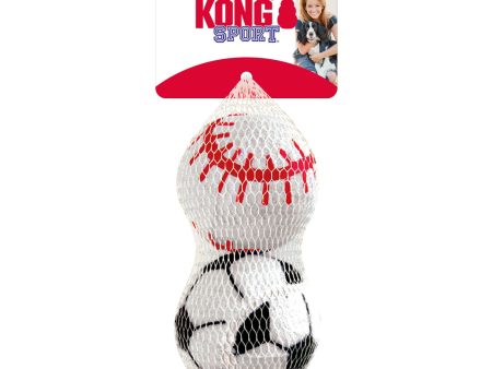 KONG Sport Balls Dog Toy Assorted 1ea 2 pk, LG For Sale