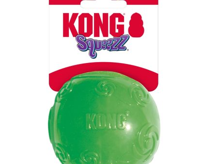 KONG Squeezz Ball Dog Toy Color Assorted 1ea LG on Sale