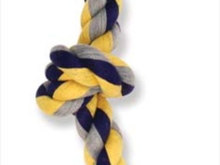 Mammoth Pet Products Cottonblend 3 Knot Rope Tug Toy Multi-Color 1ea 10 in, Mini Sale