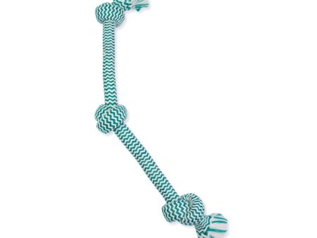 Mammoth Pet Products EXTRA FRESH 3 Knot Tug Toy Multi-Color 1ea 25 in, LG Discount