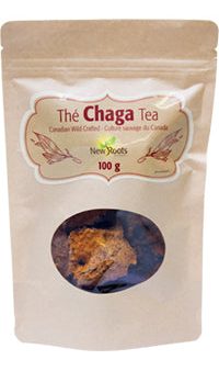 New Roots Herbal Chaga Tea Canadian Wildcrafted 100g Cheap