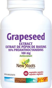 New Roots Herbal Grapeseed Extract 100mg (60 Veg Caps) Fashion