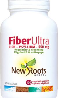 New Roots Herbal Fiber Ultra Rich - Psyllium 550mg (100 Veg Caps) Online Sale