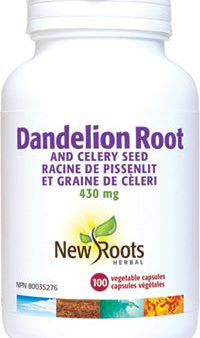 New Roots Herbal Dandelion Root & Celery Seed 450mg (100 Veg Caps) For Discount