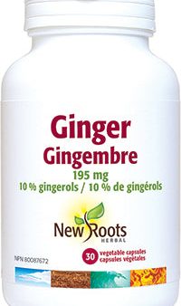 New Roots Herbal Ginger 195mg (30 Veg Caps) Online Sale